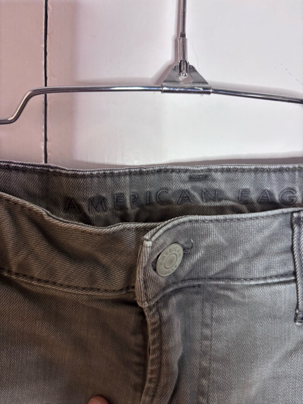 American Eagle Outfitters Gray Straight Jeans - Picture 3 of 6